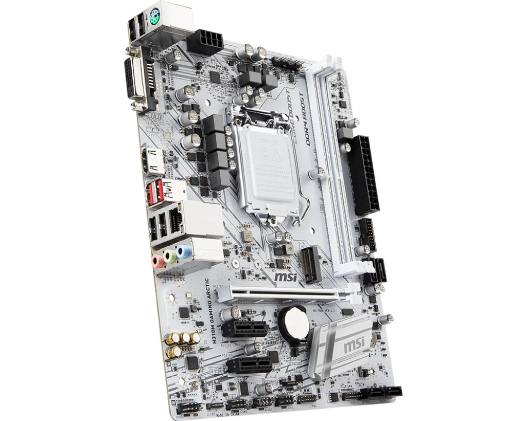 MSI H310M Gaming Arctic - Motherboard Specifications On MotherboardDB